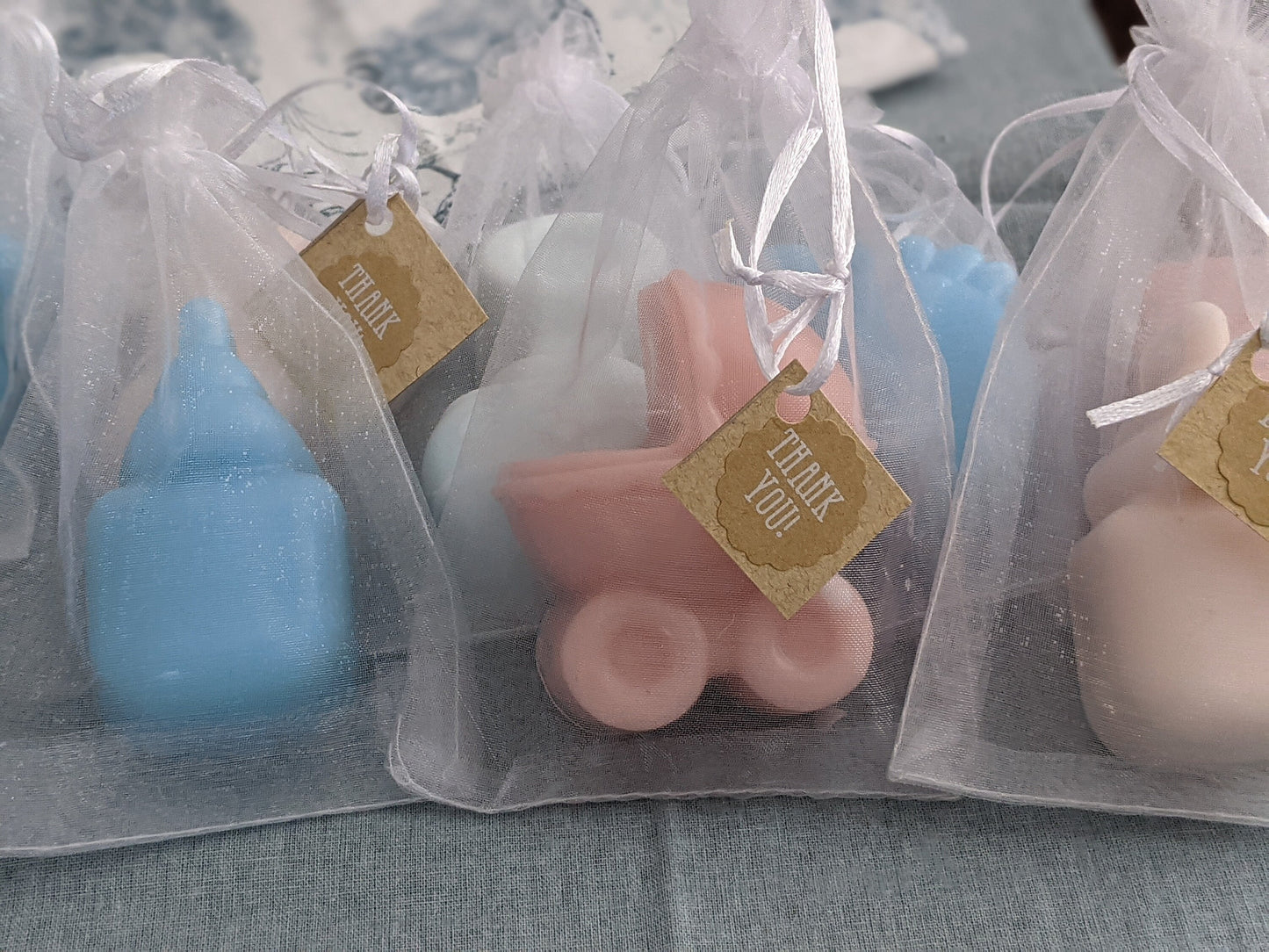 Gender Reveal Gifts | Organic Shower Favors | Gender Reveal Soaps | Gender Reveal ideas | Baby girl shower favors | Baby Boy shower favors