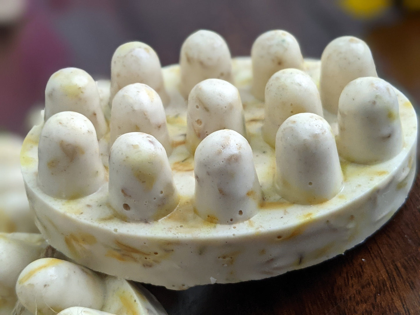 Oatmeal Massage Bar Soap, Calendula, Lavender, Self Care Handmade