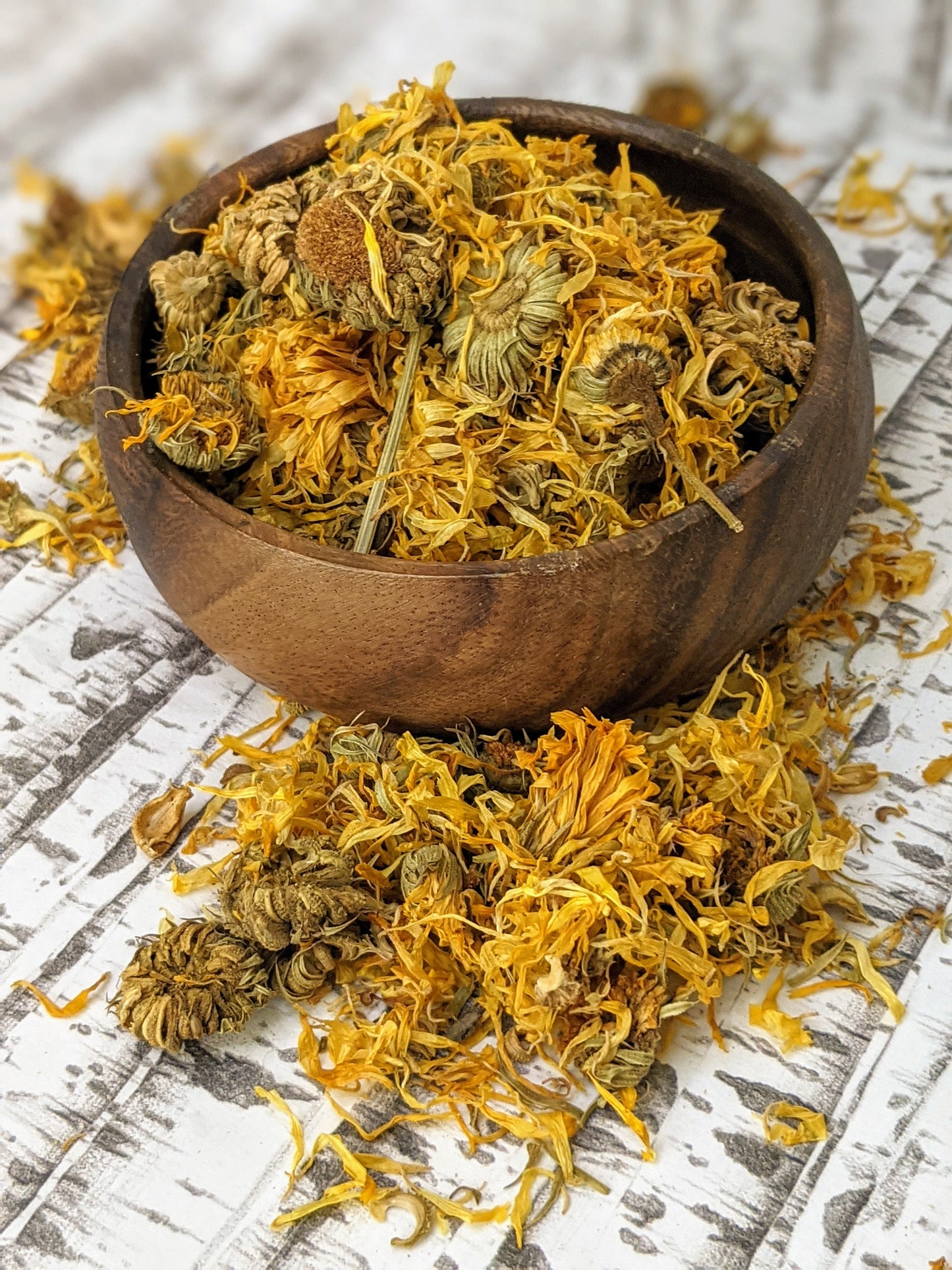 Organic Calendula Oil Sun infused flowers in jojoba & coconut oil