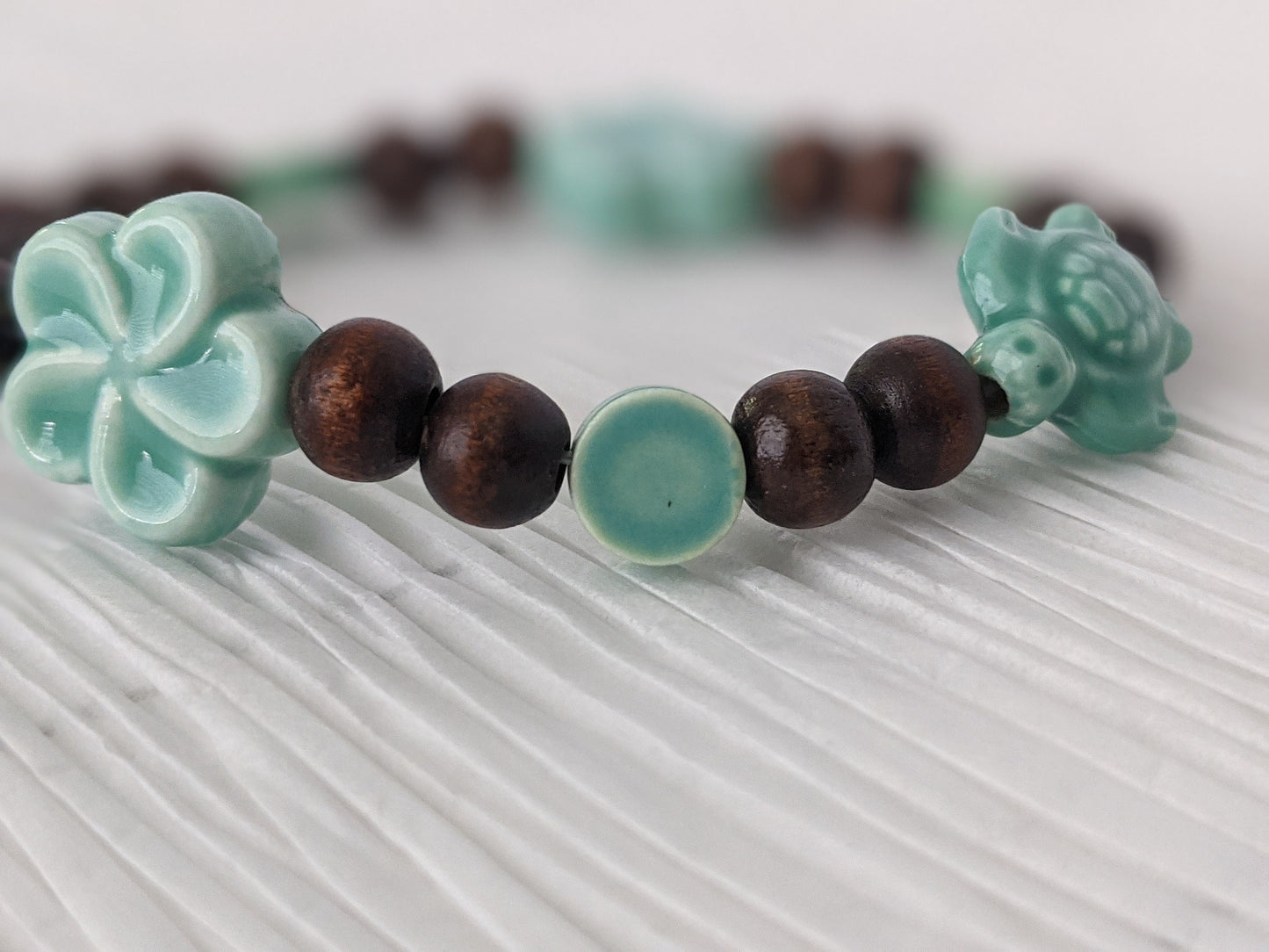 Sea Turtle Bracelet Turquoise | All natural wood + turquoise Sea Turtle bracelet | Sea Turtle Bracelet | Turquoise Sea Turtle Bracelet