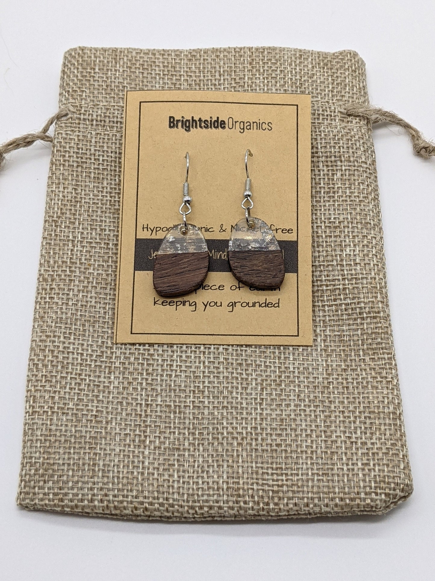 Bohemian Earrings for Fall | Natural Wood Resin Earrings | Handmade Bohemian Jewelry | Fall Jewelry | Unique Earrings