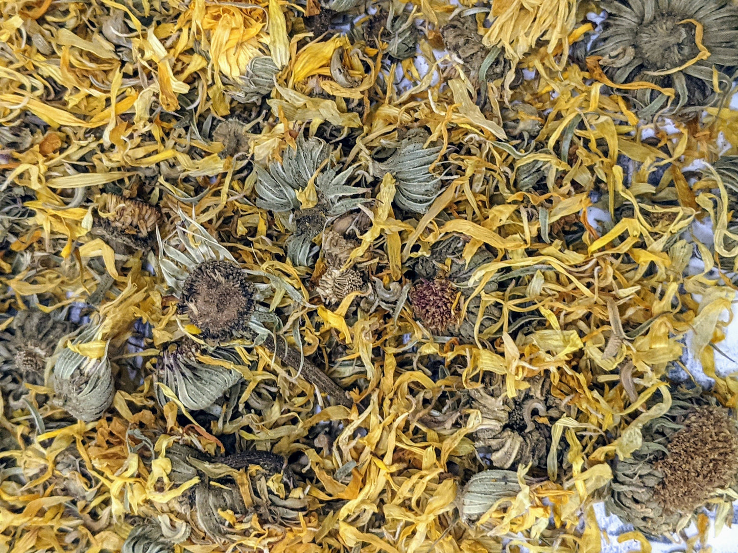 Organic Calendula Oil Sun infused flowers in jojoba & coconut oil