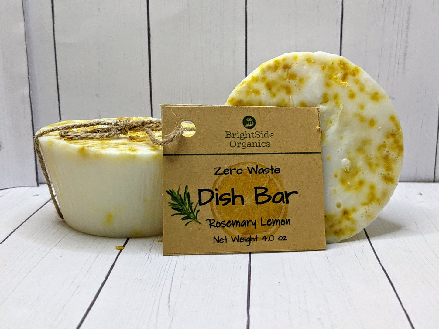 Zero Waste Dish Bar | Eco Friendly Dish Soap | Vegan Dish Soap | Organic Dishwashing Soap | Ceramic Dish Soap Set in Kitchen Lemon