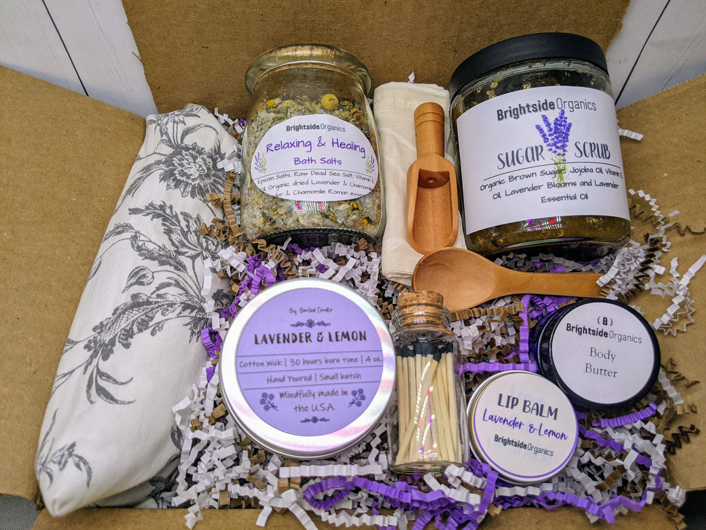 Spa Gift Box | Relaxing Lavender Gift set | Self Care Kit | Relaxation Gift Box | Gift for Her | Lavender Pamper Hamper