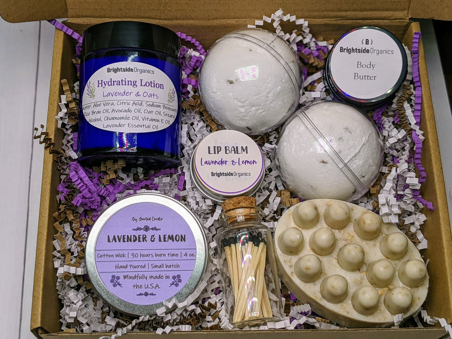 Spa Gift Box | Relaxing Lavender Gift set | Self Care Kit | Relaxation Gift Box | Gift for Her | Lavender Pamper Hamper