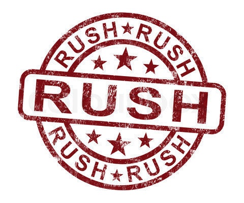 RUSH!! | Rush my order! | Items packaged & shipped within 24 hours from order.