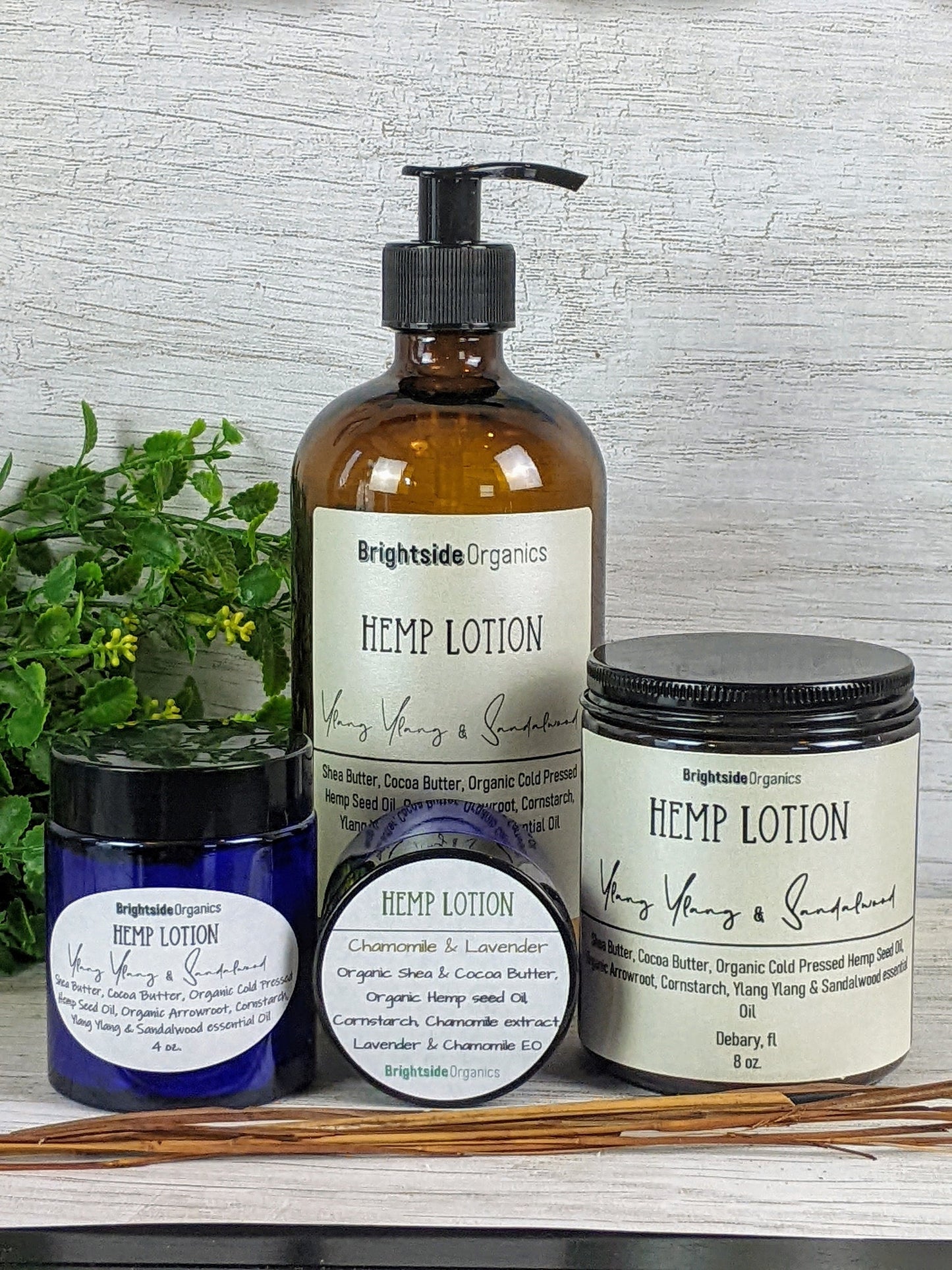 Hemp Seed Lotion Lavender + Chamomile | Vegan Hemp Lotion | Moisturizing + Healing Hemp Skin Cream - pick your scent