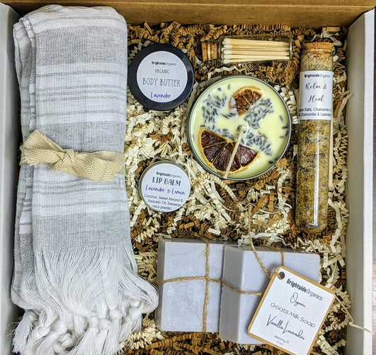 Spa Gift Box | Girlfriend Gift set | Self Care Kit | Relaxation Gift Box | Gift for Her | Peshtemal Pamper Hamper